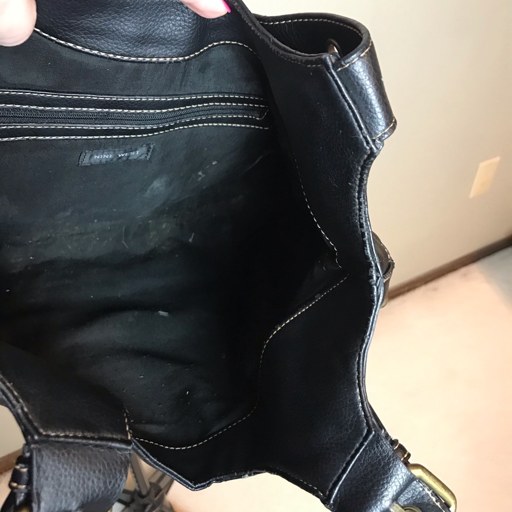 Nine West Black Studded Bag - Picture 3 of 6